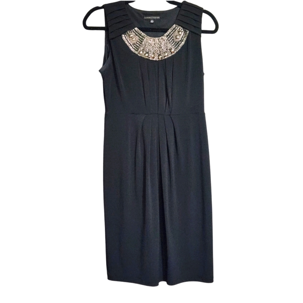 Black Formal Business Sleeveless Dress - Size 6